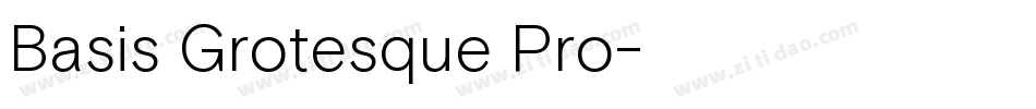 Basis Grotesque Pro字体转换